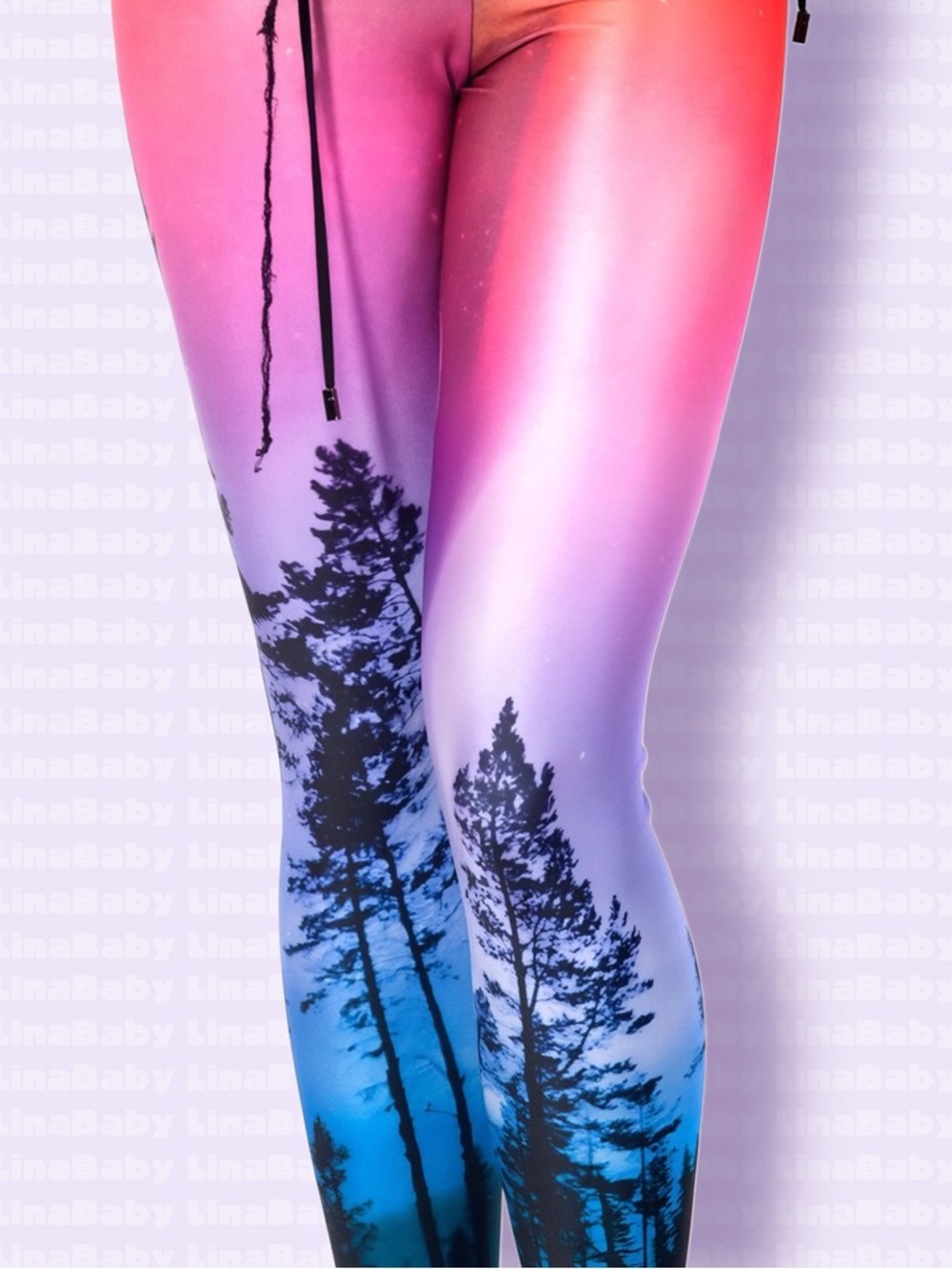 BlackMilk Aurora Sky Neon Purple Leggings Size S BMC Museum Rare Pink Galaxy